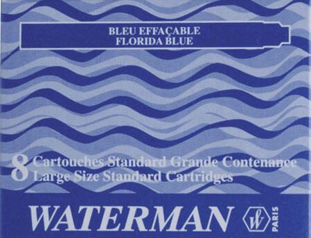 WATERMAN Tintenpatronen für Füller blau