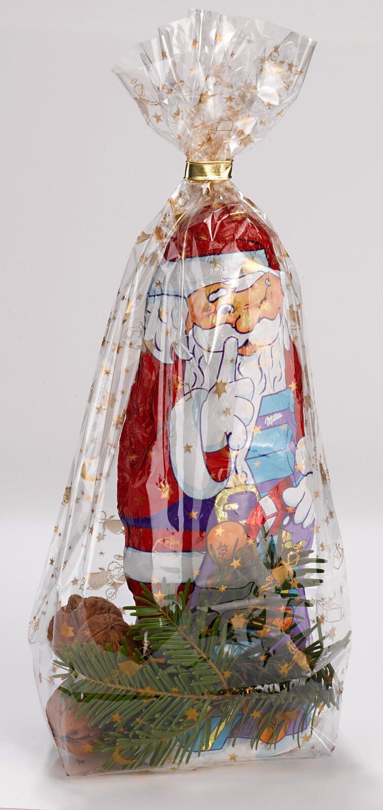 folia Zellglasbeutel 18,0 x 29,5 cm transparent mit Golddruck