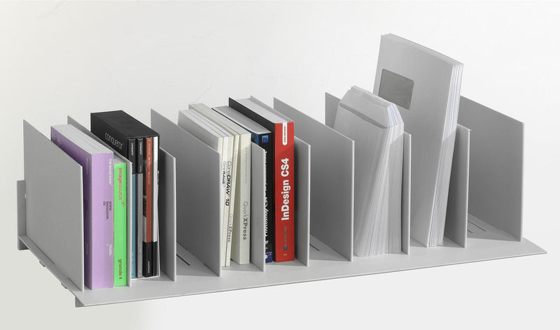PAPERFLOW Buchstütze 85,8 x 32,3 x 23,3 cm lichtgrau
