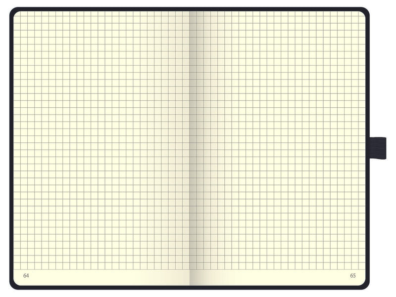 BRUNNEN Notizbuch ca. DIN A5 kariert, 192, davon 16 zum Heraustrennen Seiten