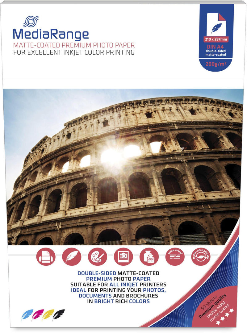 MediaRange Fotopapier Inkjet DIN A4 matt 200 g/m²