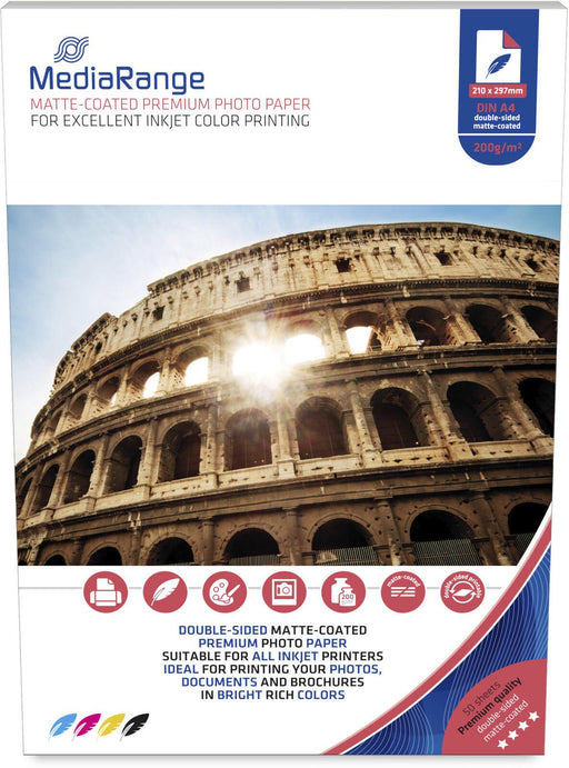 MediaRange Fotopapier Inkjet DIN A4 matt 200 g/m²