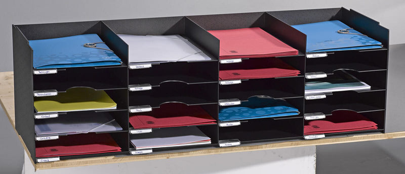 PAPERFLOW Sortierstation DIN A4+ 20-Fach schwarz