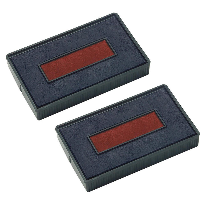 COLOP Ersatzstempelkissen 2,4 x 4,5 cm blau/rot