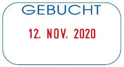 COLOP Datumstempel mit Text Printer 260/L3 'GEBUCHT'
