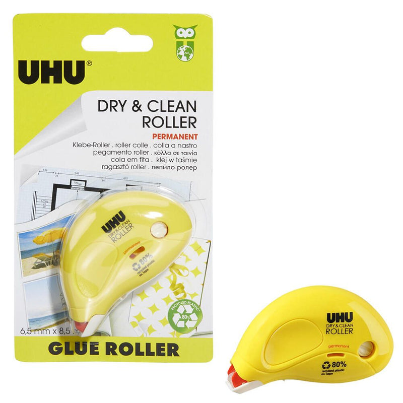 UHU Kleberoller Dry & Clean, permanent