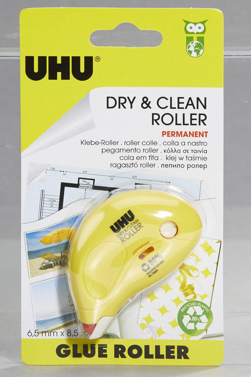 UHU Kleberoller Dry & Clean, permanent