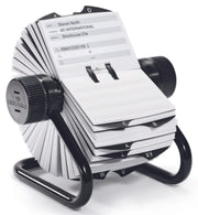 DURABLE Telefon-/Adress-Rollkartei schwarz, für 500 Adress,- Telefonkarten