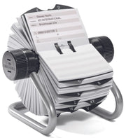 DURABLE Telefon-/Adress-Rollkartei silbergrau, für 500 Adress,- Telefonkarten