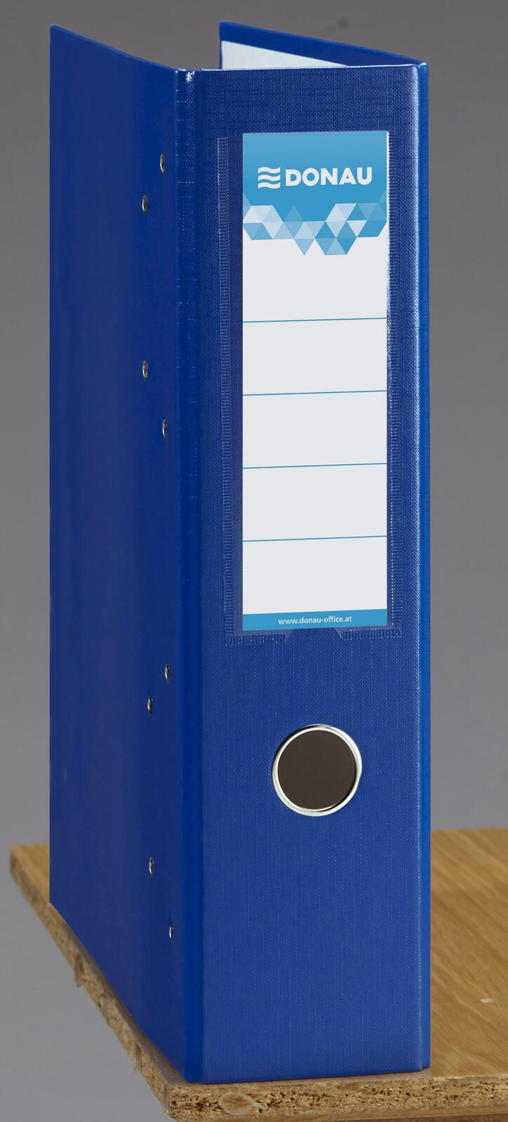 DONAU Doppelordner 2x A5 quer Karton blau