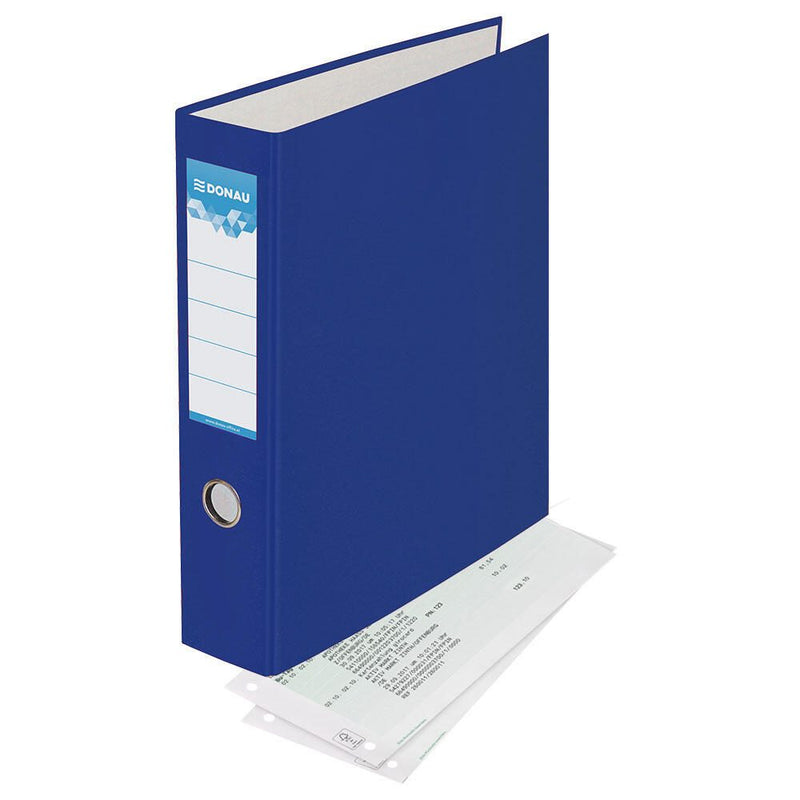 DONAU Doppelordner 2x A5 quer Karton blau
