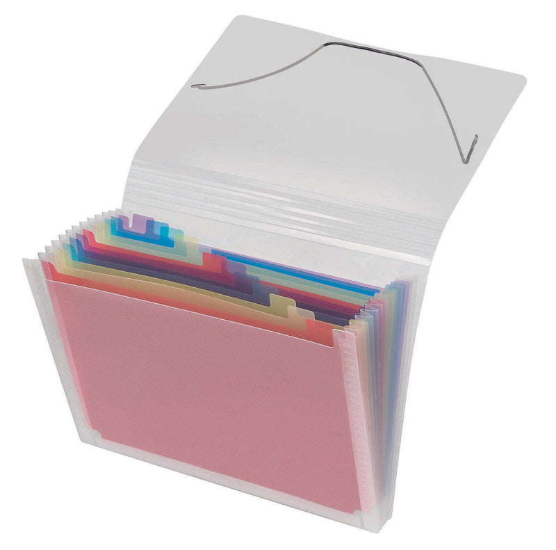 VELOFLEX Fächermappe DIN A4 12-Fach transparent