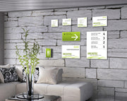 SignSystems® Türschild 12,0 x 12,0 cm silber