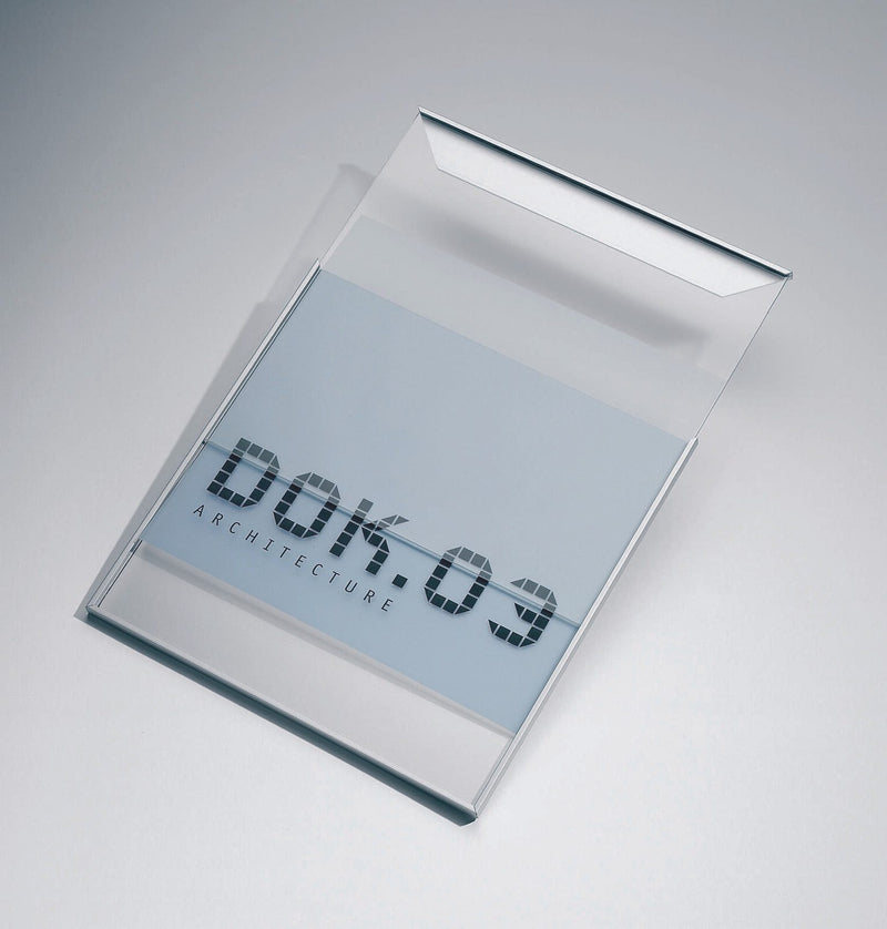 SignSystems® Türschild 12,0 x 12,0 cm silber