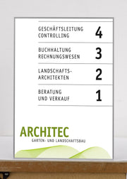 SignSystems® Türschild 21,5 x 30,2 cm silber