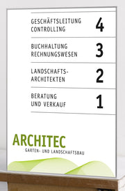SignSystems® Türschild 30,2 x 42,5 cm silber