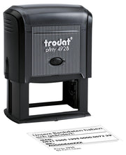 trodat Textstempel, individualisierbar printy 4928 IBAN ohne Logo