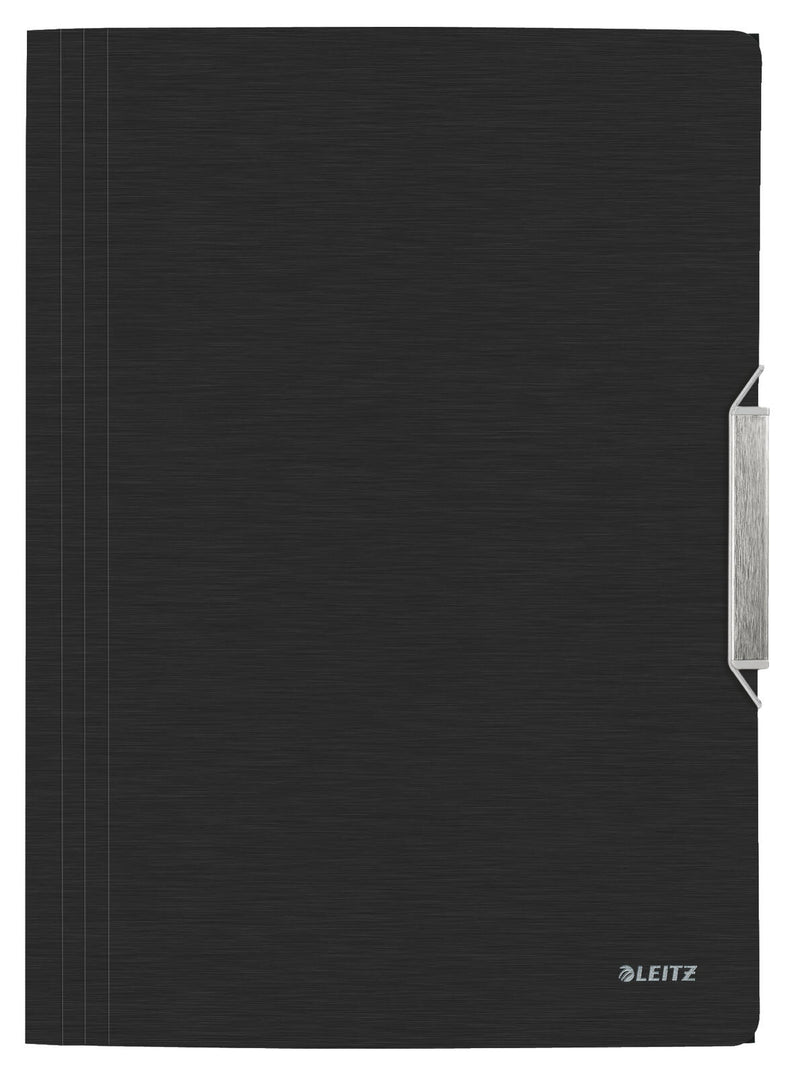 LEITZ Eckspanner Eckspannermappe schwarz DIN A4 satin schwarz