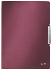 LEITZ Eckspanner Eckspannermappe rot DIN A4 granat rot