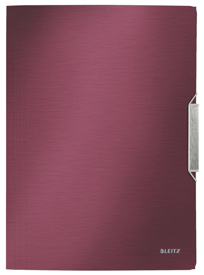 LEITZ Eckspanner Eckspannermappe rot DIN A4 granat rot
