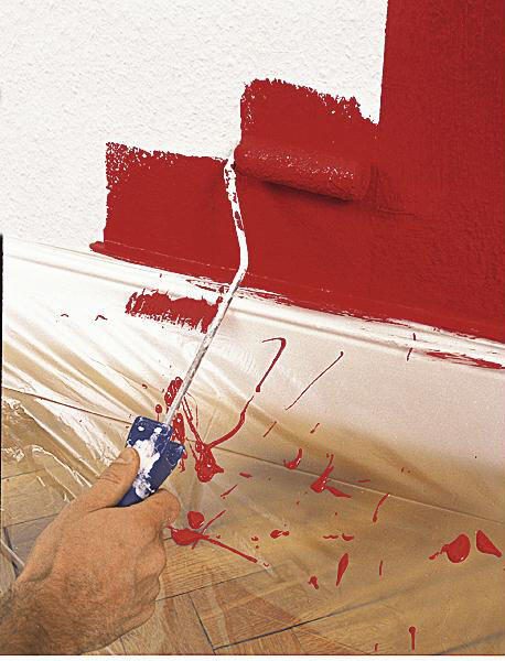 tesa Abdeckfolie mit Abroller 55 cm x 33 m transparent