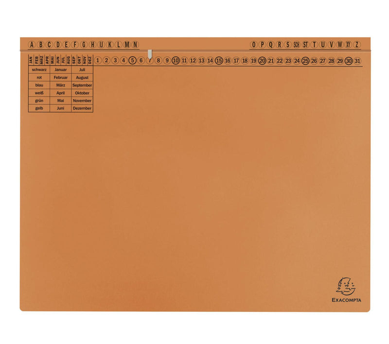 Exacompta Exaflex Standard Hängehefter Amtsheftung / kaufmännische Heftung DIN A4 orange
