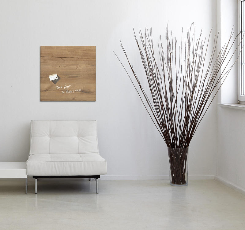 SIGEL Glas-Magnettafel 48,0 x 48,0 cm Natural Wood