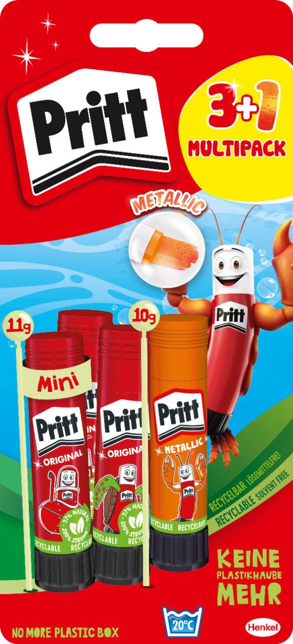 Pritt Klebestifte 3x 11,0 +10,0 g