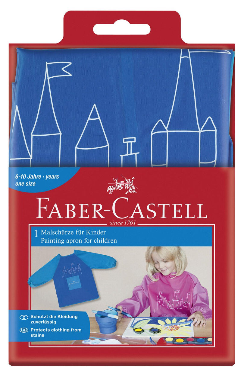 FABER-CASTELL unisex Kinder Malschürze blau