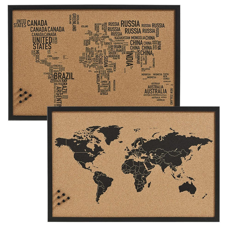 Zeller Pinnwand World 60,0 x 40,0 cm Kork braun