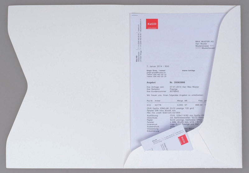 ELCO Angebotsmappen für DIN A4 blanc