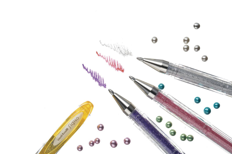 uni-ball SIGNO UM-120SP Gelschreiber 0.4 mm, Schreibfarbe: Silber