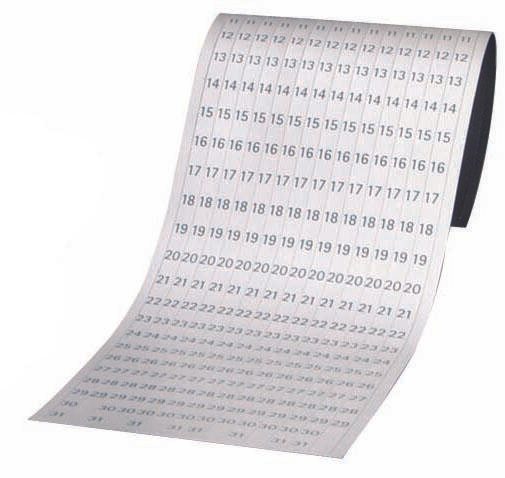 FRANKEN Magnetbänder 19,1 x 69,5 cm weiß
