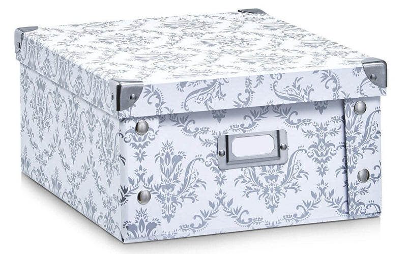 Zeller Aufbewahrungsbox vintage 9,6 l - 26,0 x 31,0 x 14,0 cm weiß, vintage