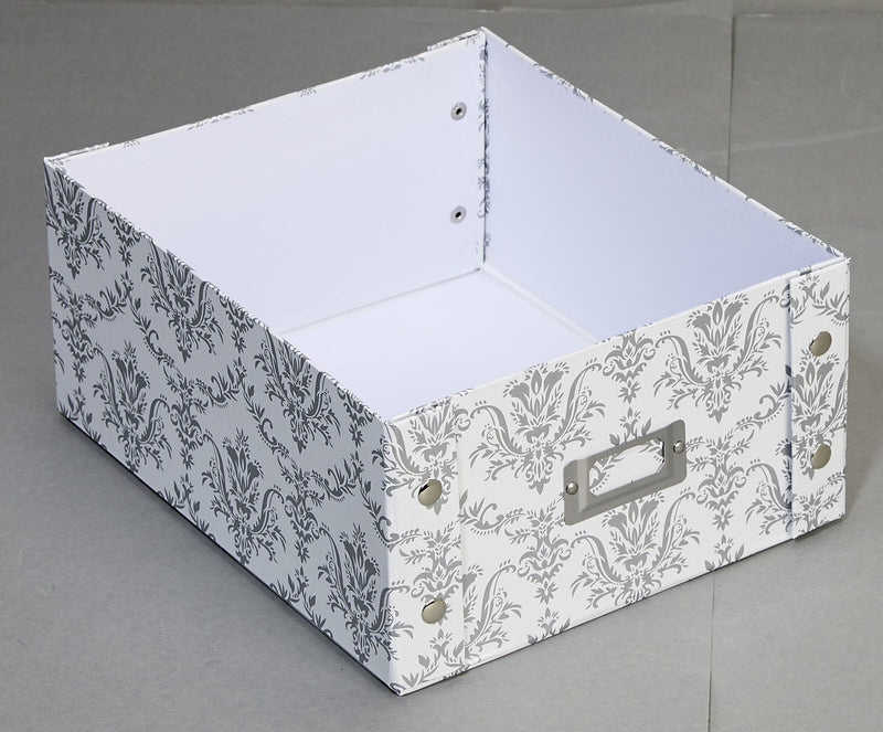 Zeller Aufbewahrungsbox vintage 9,6 l - 26,0 x 31,0 x 14,0 cm weiß, vintage