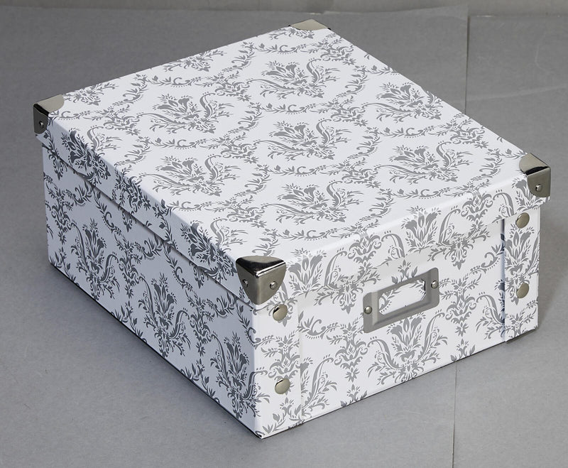Zeller Aufbewahrungsbox vintage 9,6 l - 26,0 x 31,0 x 14,0 cm weiß, vintage