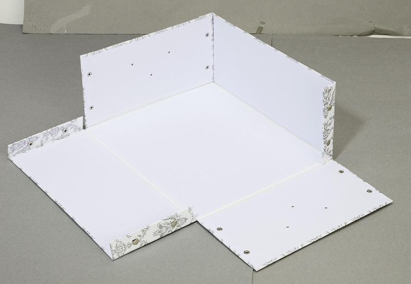 Zeller Aufbewahrungsbox vintage 19,2 l - 33,0 x 40,0 x 17,0 cm weiß, vintage