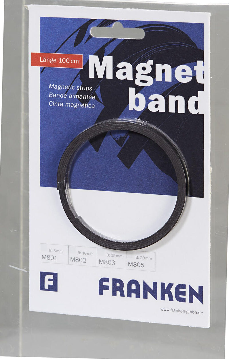 FRANKEN Magnetband 0,5 x 100,0 cm schwarz