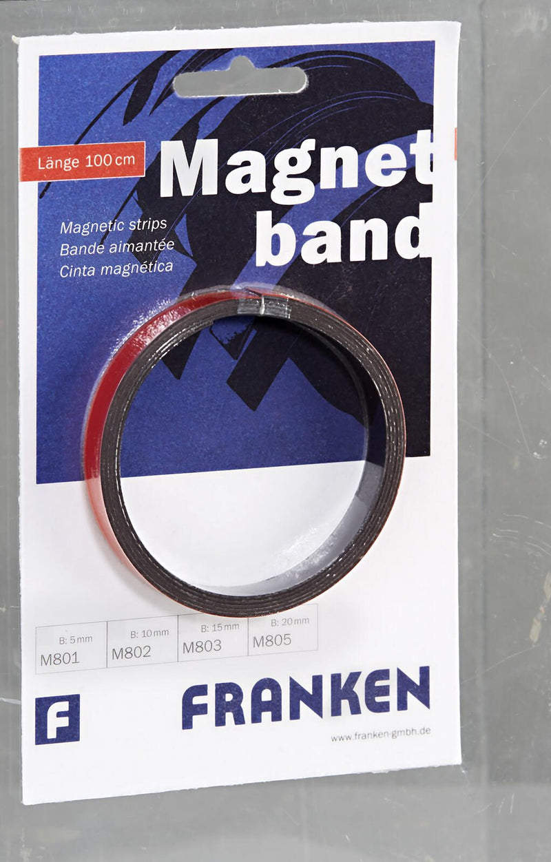 FRANKEN Magnetband 1,0 x 100,0 cm rot