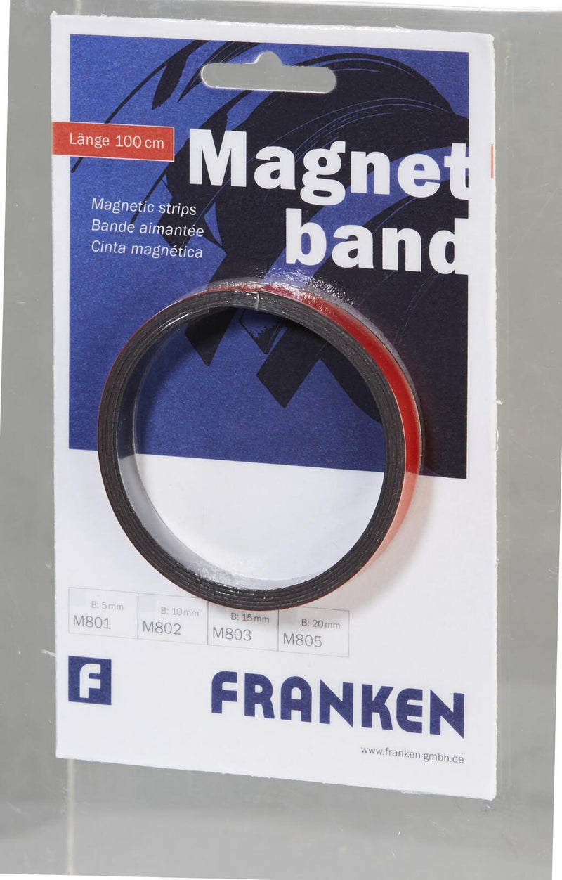 FRANKEN Magnetband 1,0 x 100,0 cm rot