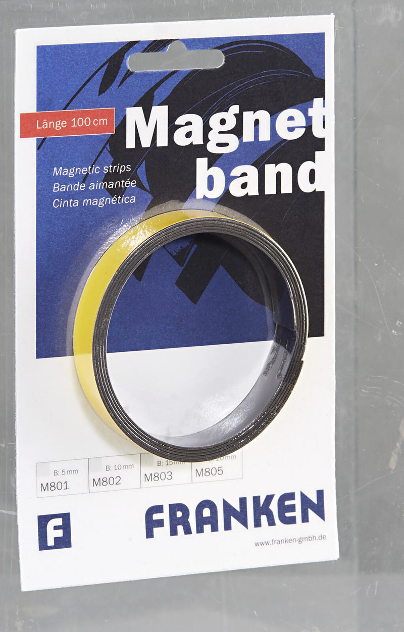 FRANKEN Magnetband 1,5 x 100,0 cm gelb