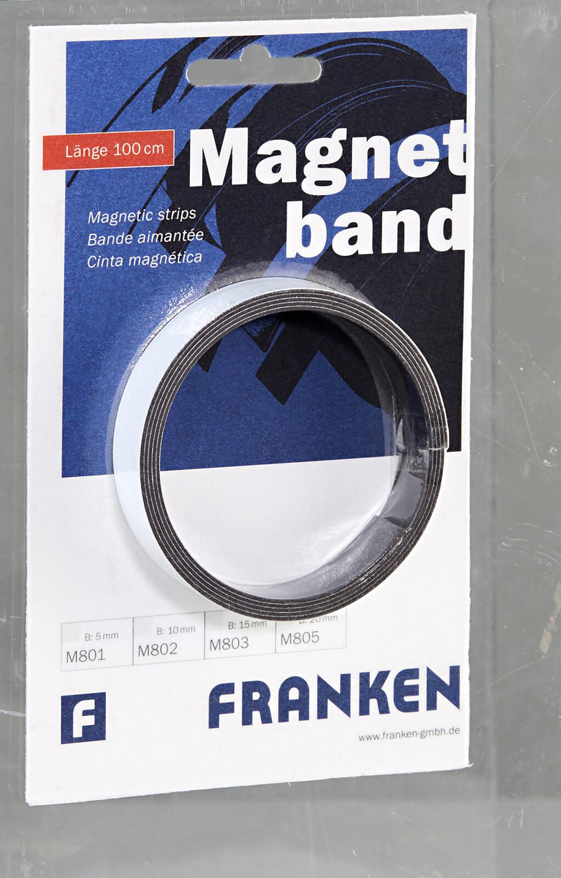 FRANKEN Magnetband 1,5 x 100,0 cm weiß