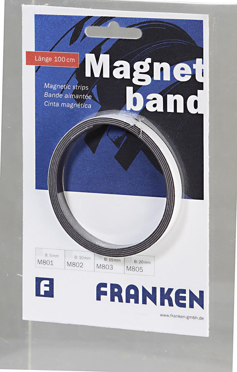 FRANKEN Magnetband 1,0 x 100,0 cm weiß
