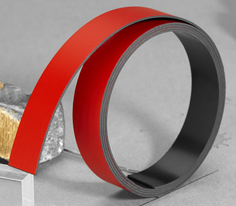 FRANKEN Magnetband 1,5 x 100,0 cm rot