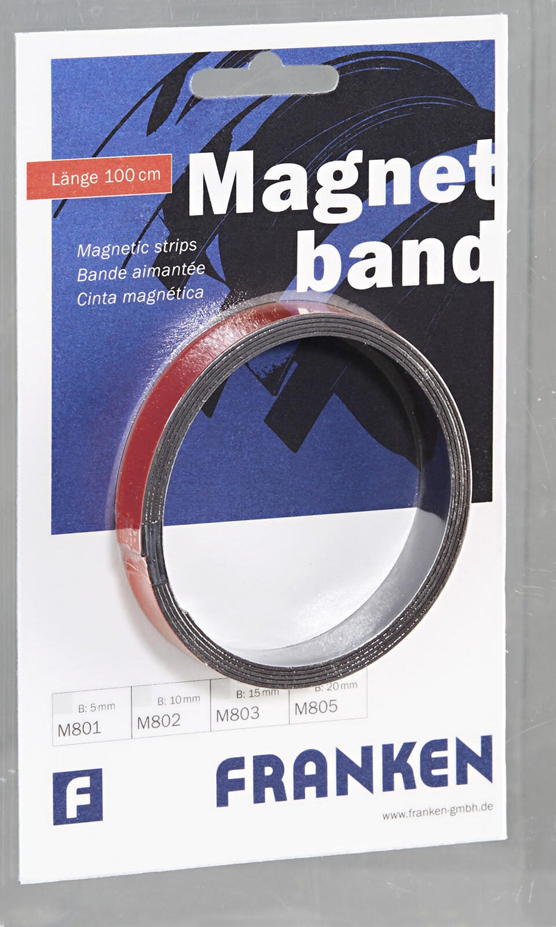 FRANKEN Magnetband 1,5 x 100,0 cm rot