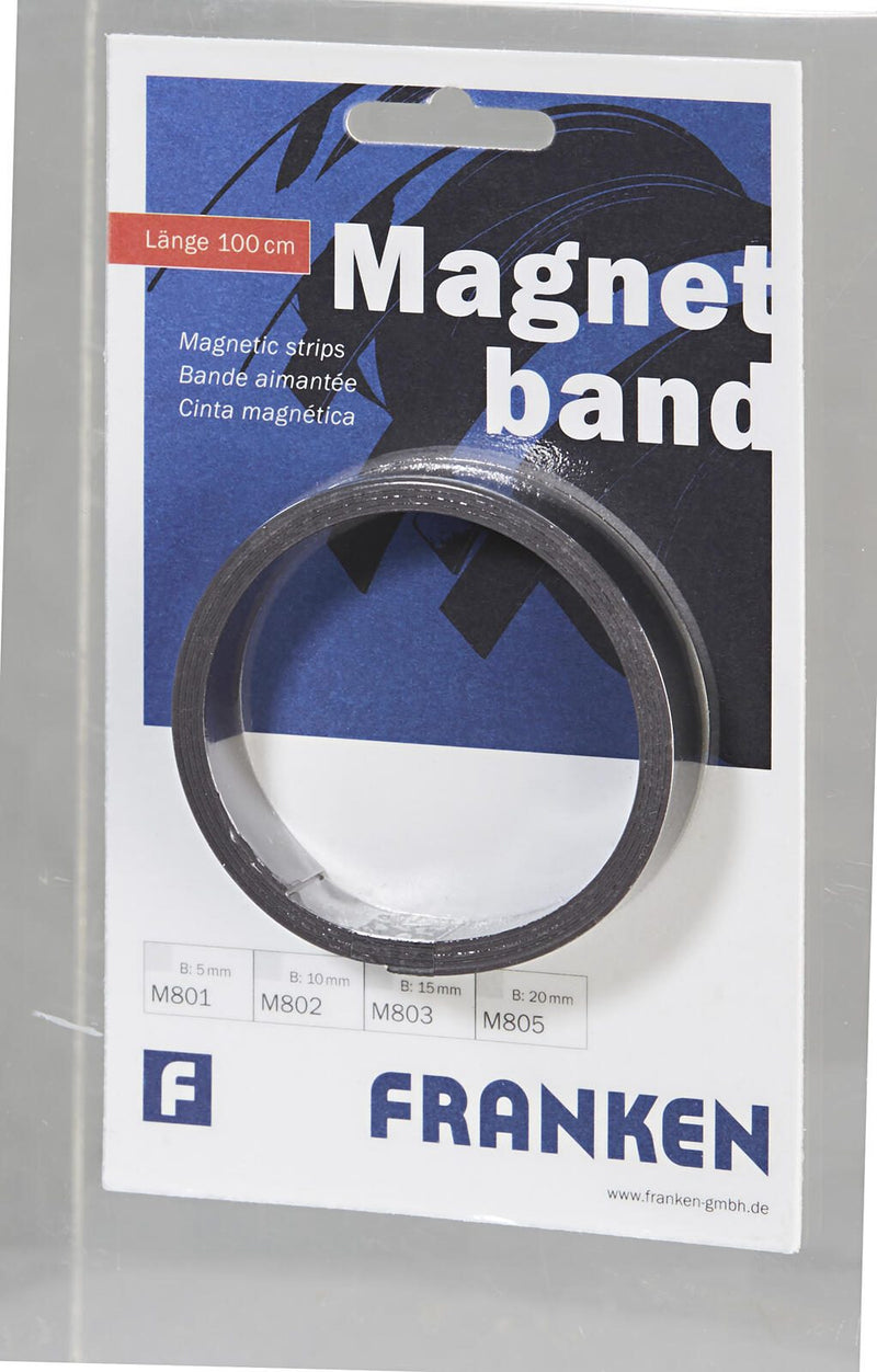 FRANKEN Magnetband 1,5 x 100,0 cm schwarz