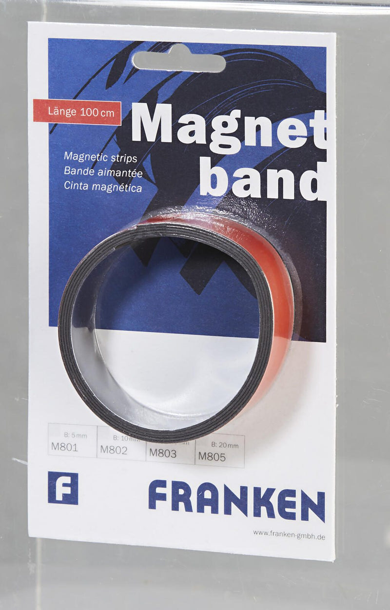 FRANKEN Magnetband 2,0 x 100,0 cm rot