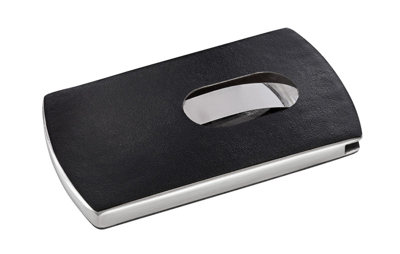 SIGEL Visitenkartenetui 101 x 13 x 60 mm schwarz/silber