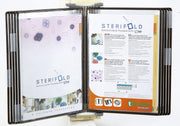 tarifold Wand-Sichttafelsystem Wandsichttafelsystem A4 DIN A4 Schwarz