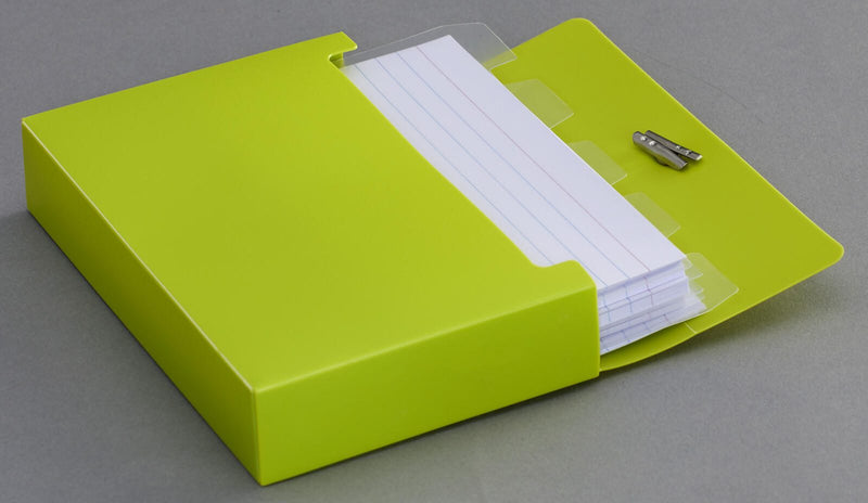 M&M Karteikasten A7 für 100 Karteikarten lime-green